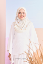 YES DEFECT - ( Long Shawl) Garden of Hurrem Bloom in ( YASMEEN )