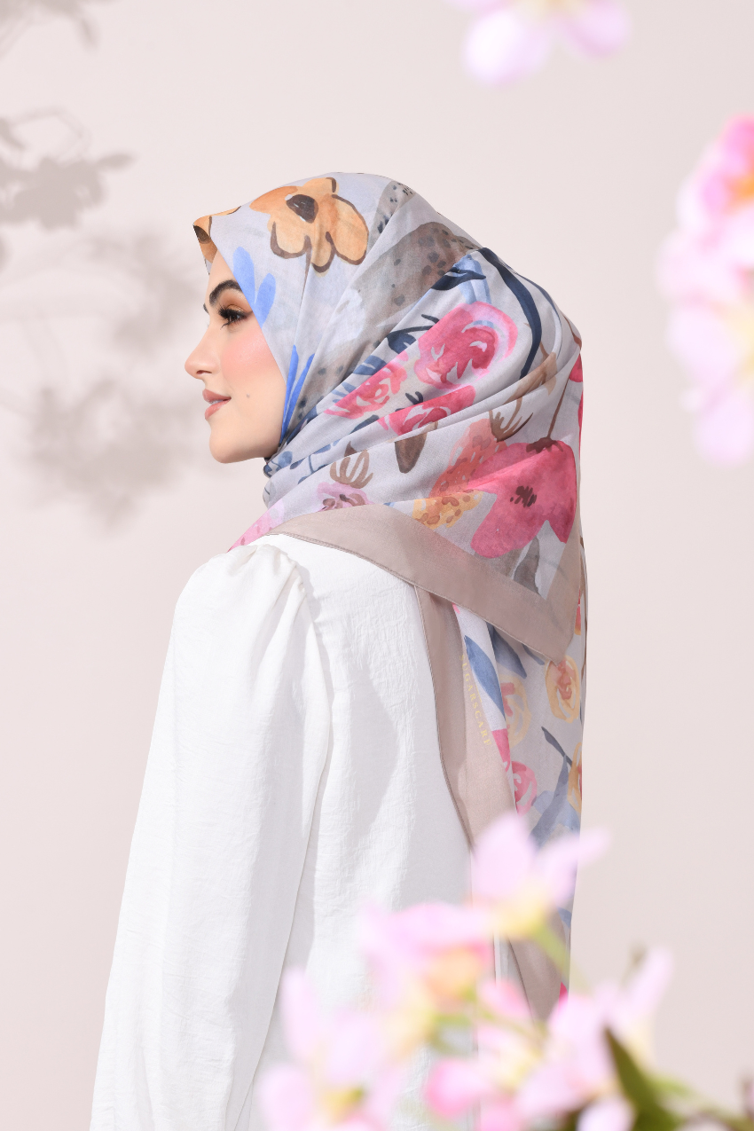 YES DEFECT -  ( Square Scarf ) Sweetheart in Cotton Bawal (Friendship)