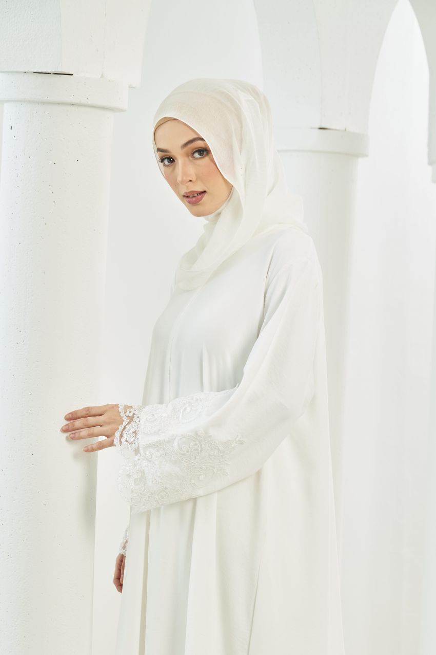Layla Abaya [ Off White ]