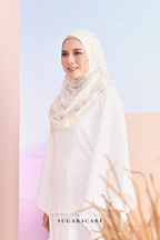 YES DEFECT - ( Long Shawl) Garden of Hurrem Bloom in ( YASMEEN )