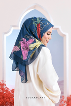 YES DEFECT - ( Japanese Voile Vol2 Square Scarf ) Garden of Hurrem Bloom in ( MERYEM )