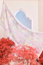(SAMPLE) ( Full Wide Pleats Shawl ) Garden of Hurrem Bloom in ( ESMA )