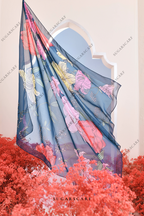YES DEFECT - ( Japanese Voile Vol2 Square Scarf ) Garden of Hurrem Bloom in ( MERYEM )
