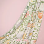 Sample - (Pleated Shawl) Bloom Journey Wide Pleats Scarf In Memories