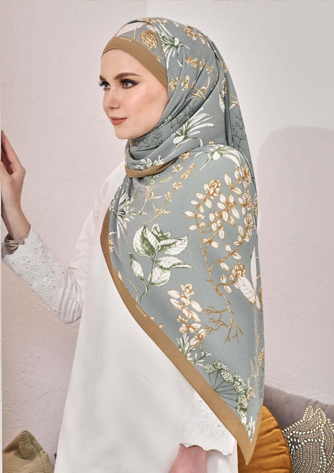 Sample - (Full Pleats ) BLOOMING EID Shawls in XENA