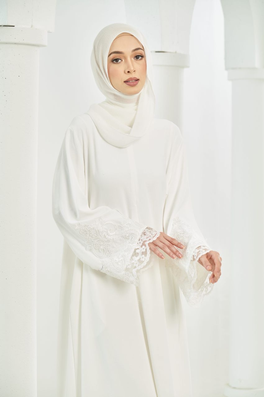 Layla Abaya [ Off White ]