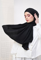 YES DEFECT - YOUR NEW MATE Smooth Satin Silk - Black