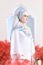 YES ( Full Wide Pleats Shawl ) Garden of Hurrem Bloom in ( ELA )