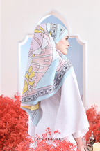 YES ( Full Wide Pleats Shawl ) Garden of Hurrem Bloom in ( ELA )