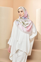 YES ( SQUARE) Blooming Journey in Mixed Satin Silk ( Honey )