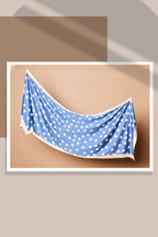 YES DEFECT Long Shawl Mixed Satin Silk #EyeCandyLove in (Denim)