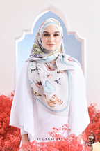 YES ( Full Wide Pleats Shawl ) Garden of Hurrem Bloom in ( BELKIS )