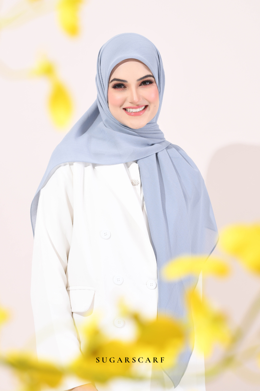 YES DEFECT - Mindy Paris Chiffon Scarf in TOGETHER