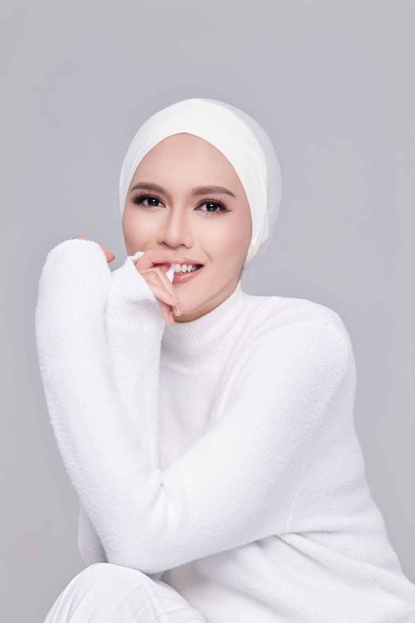 ( Signature Criss Cross) BambooViscose Ultimate Comfort Underscarf Inner In (Bridal White)