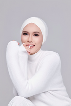 ( Signature Criss Cross) BambooViscose Ultimate Comfort Underscarf Inner In (Bridal White)