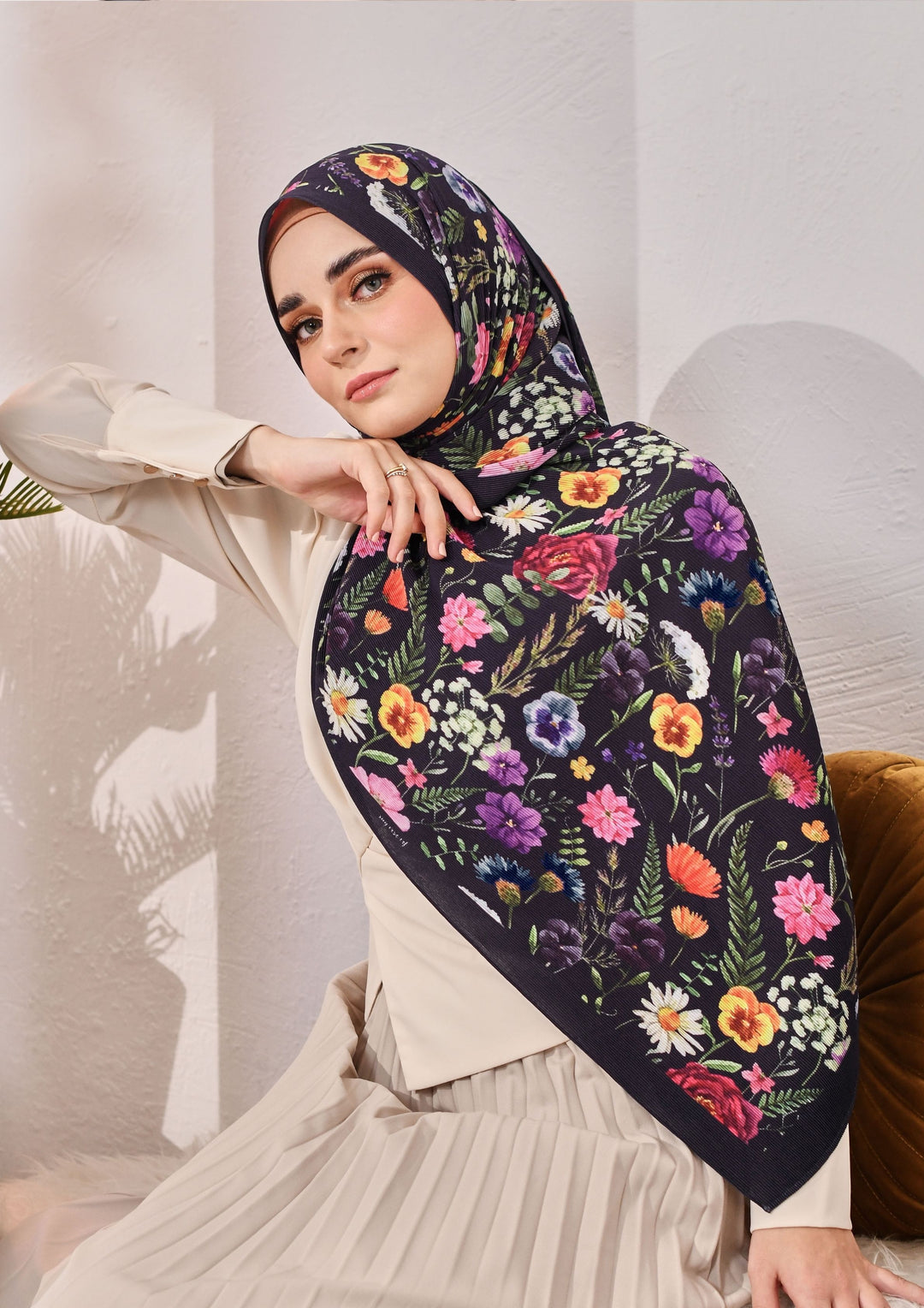 (SAMPLE) BLOOMING EID Shawls in ARIELLE (small size)