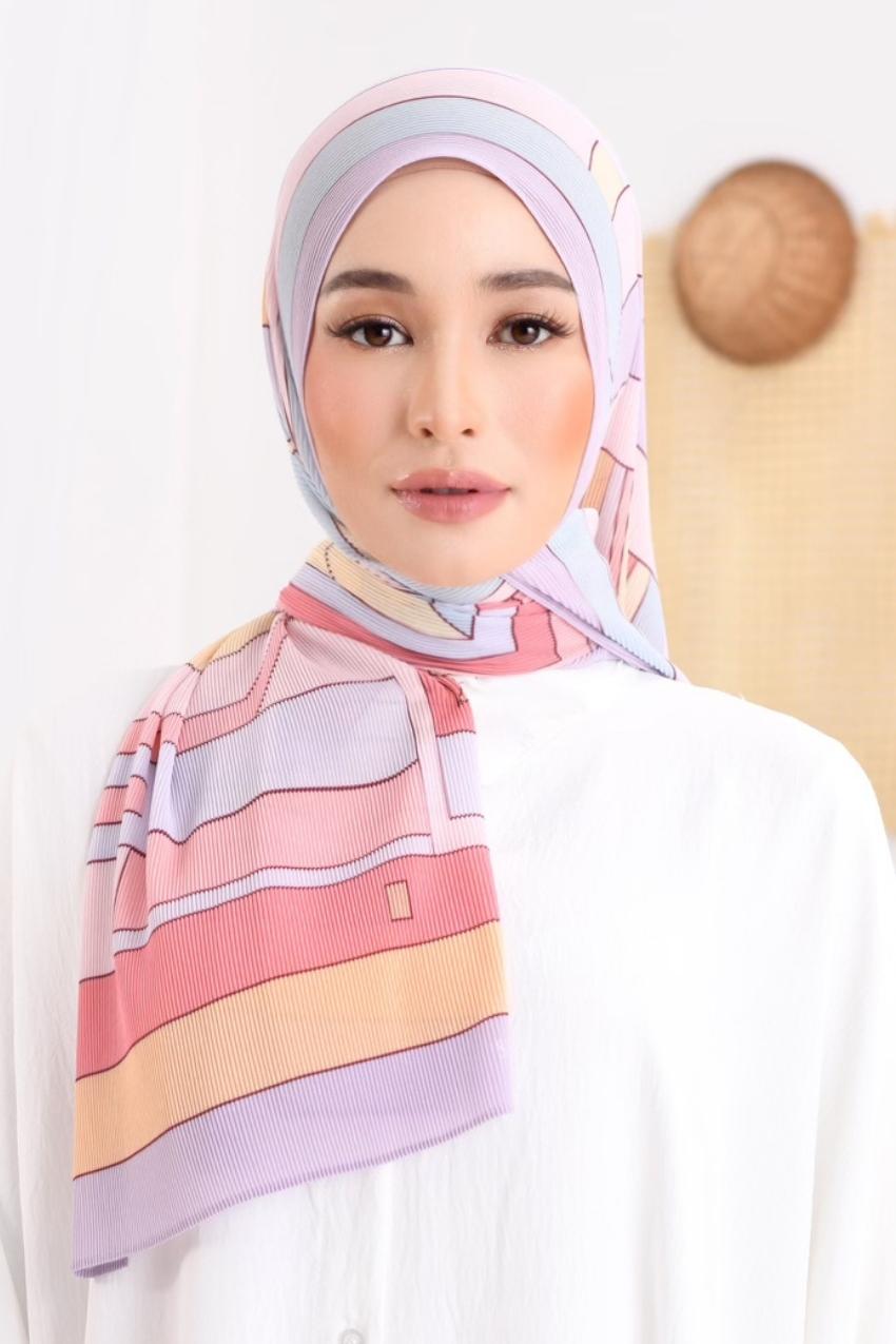 (SAMPLE) LIMITED EDITION ( Full Pleats ) RONA Wide Pleated Shawl( Kak Su )