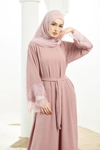 Layla Abaya [ Dusty Pink ]