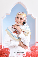 ( Square ) Garden of Hurrem Bloom Mixed Silk Satin Scarf ( BELKIS )