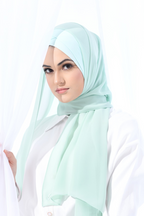 YES DEFECT - Madison Classic Lux Chiffon Semi Instant In AfterMidnight ( Mint )