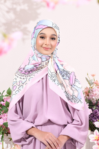 YES ( Square ) Soulful Bloom Mixed Silk Satin Scarf ( Roxelana )