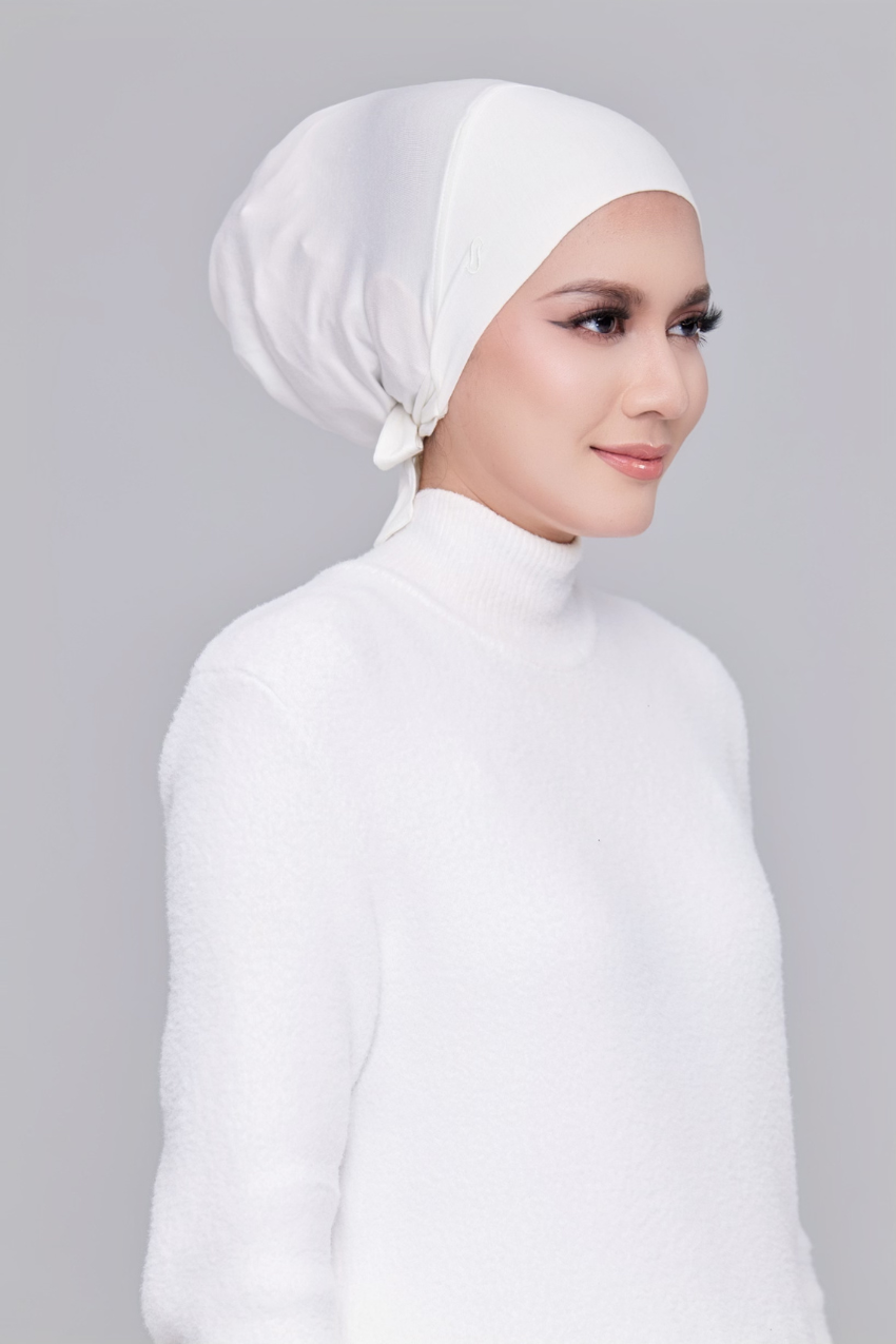 (Classic) BambooViscose Ultimate Comfort Underscarf Inner In (Bridal White)
