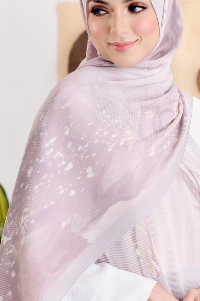 (SAMPLE) ( Full Wide Pleated Shawl ) Dolce ( Ice Pop )