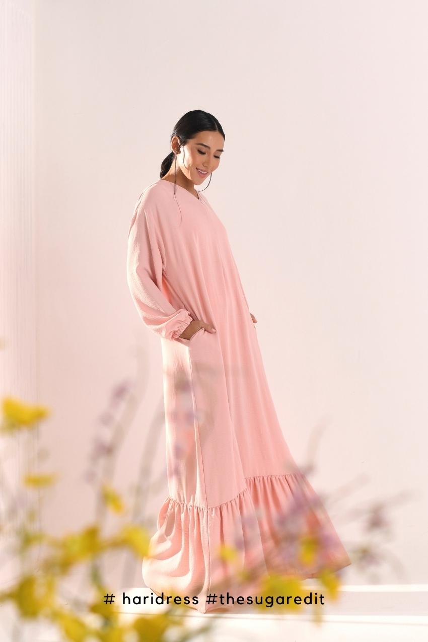 Ha-Ri Dress in Sweetest Pink