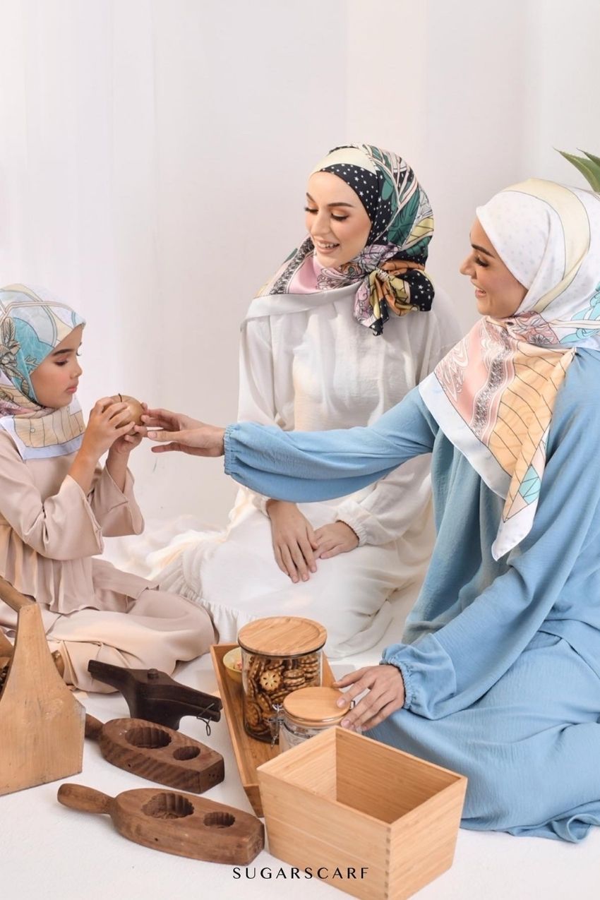 (KidsSquare ) RUMA Voile Scarf - Emerald