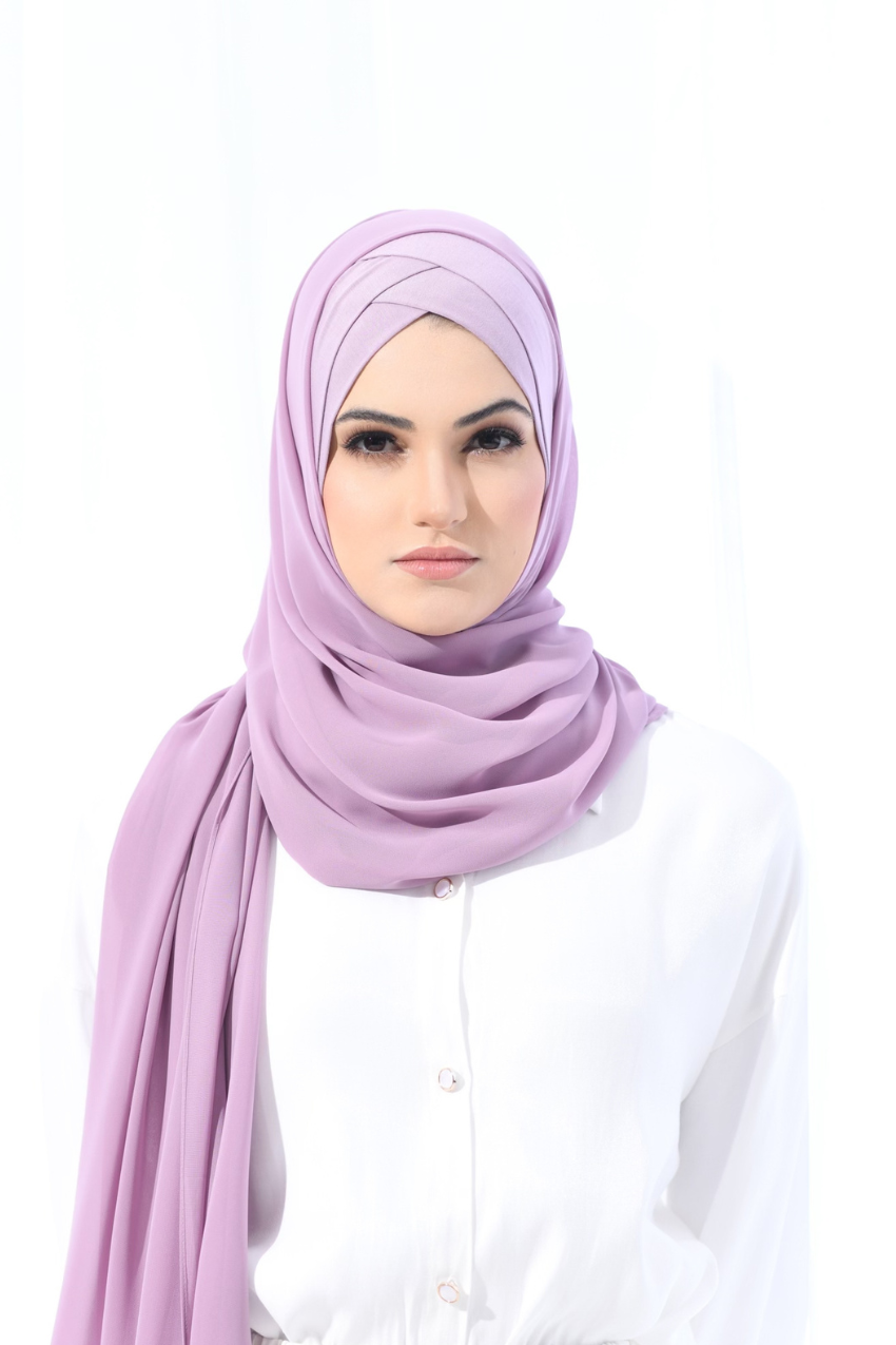 Madison Classic Lux Chiffon  Semi Instant In Periwinkle Lavendar