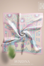 YES (Japanese Voile Square Scarf ) Soulful Bloom In (Roxelana)