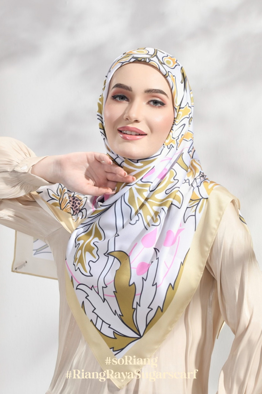 YES DEFECT - (Square Scarf) Rindu - Kuntum