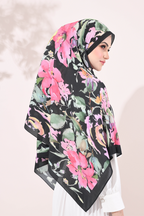 (SAMPLE) ( Full Wide Pleats Shawl ) Paint in Bloom ( GOSSIP )