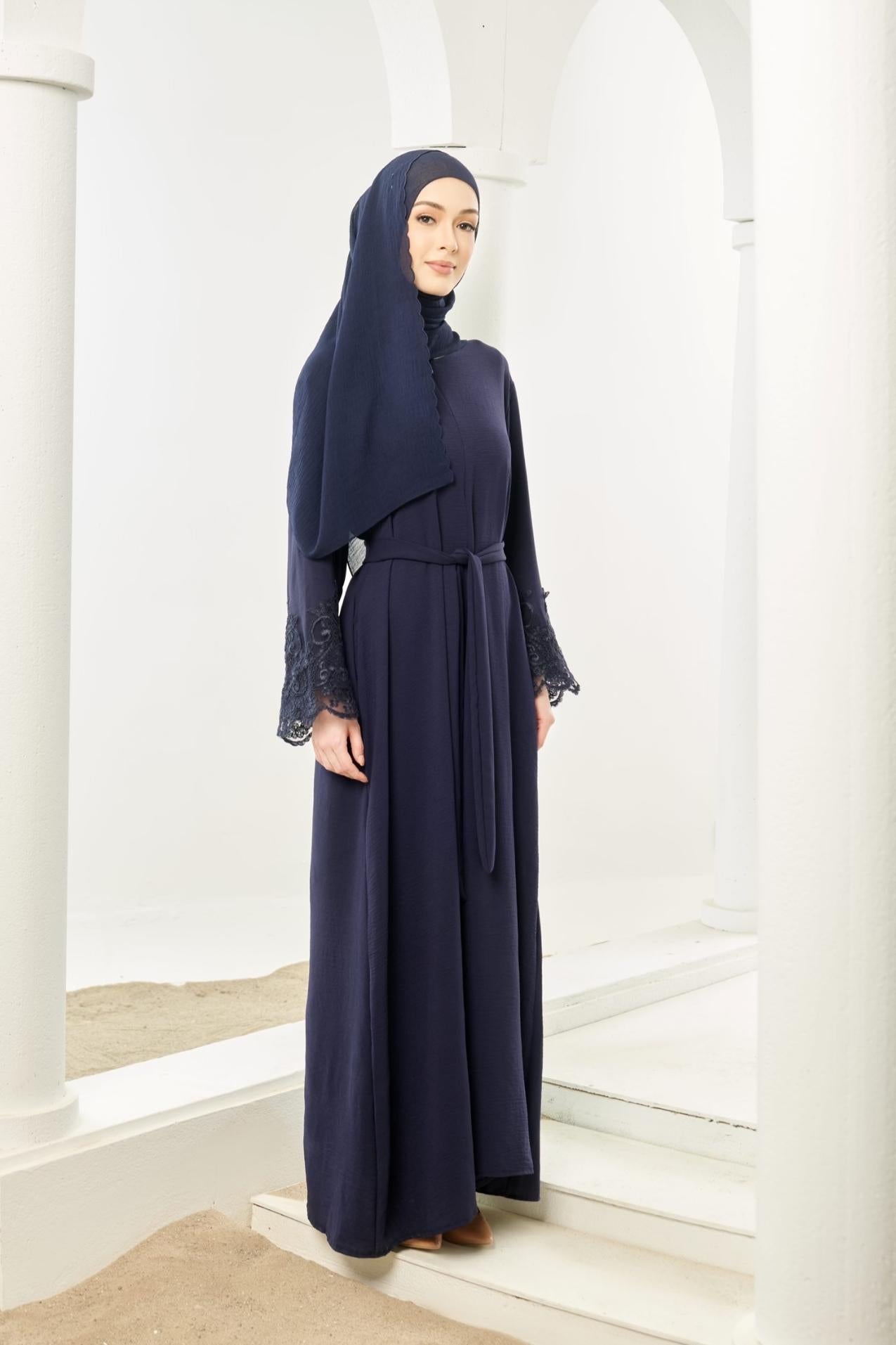 Layla Abaya [ Dark Blue ]