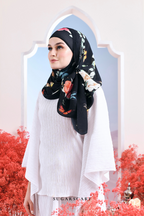 (SAMPLE) ( Full Wide Pleats Shawl ) Garden of Hurrem Bloom in ( ELMARA )