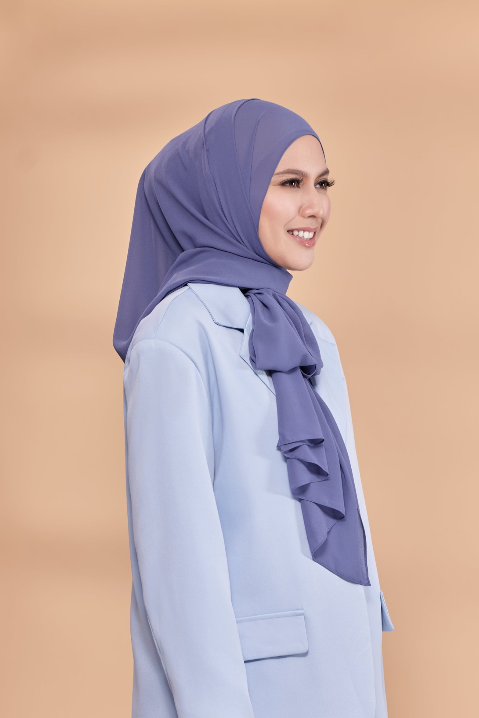 Emily Lux Chiffon  ( First Class - Beta-blue )