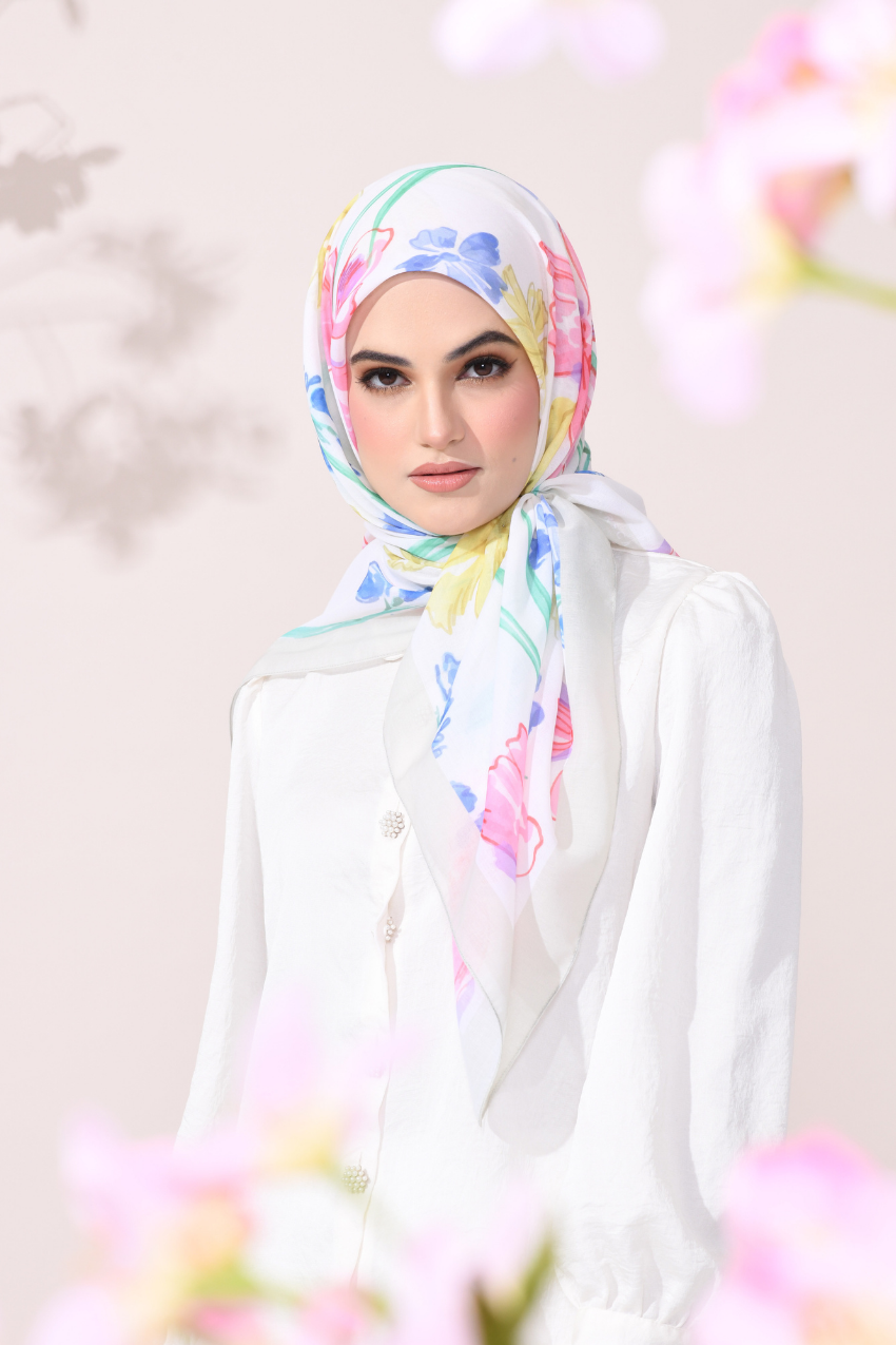 YES ( Square Scarf ) Sweetheart in Cotton Bawal (Appreciate )