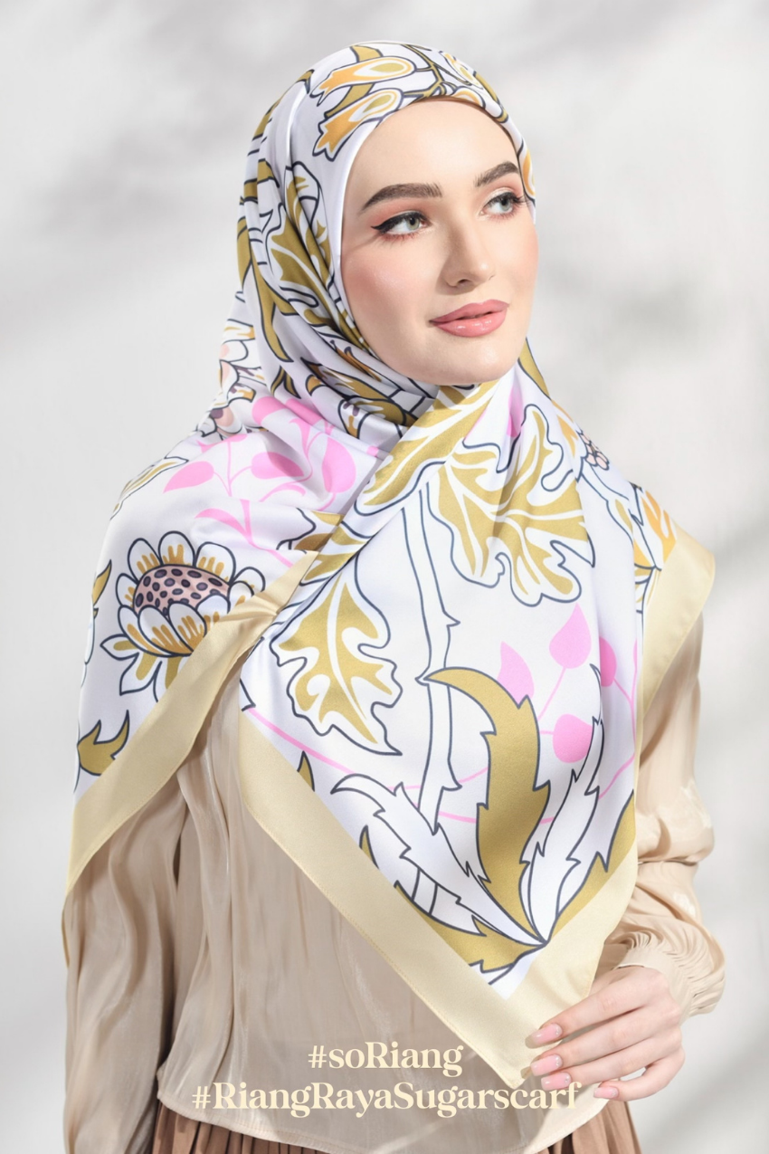 YES DEFECT - (Square Scarf) Rindu - Kuntum