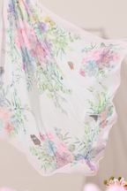 YES (Japanese Voile Square Scarf ) Soulful Bloom In (Laila)