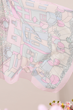 YES (Japanese Voile Square Scarf ) Soulful Bloom In (Roxelana)