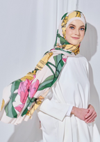 Sample (Pleated Shawl) Bloom Journey Wide Pleats Scarf In Never Apart