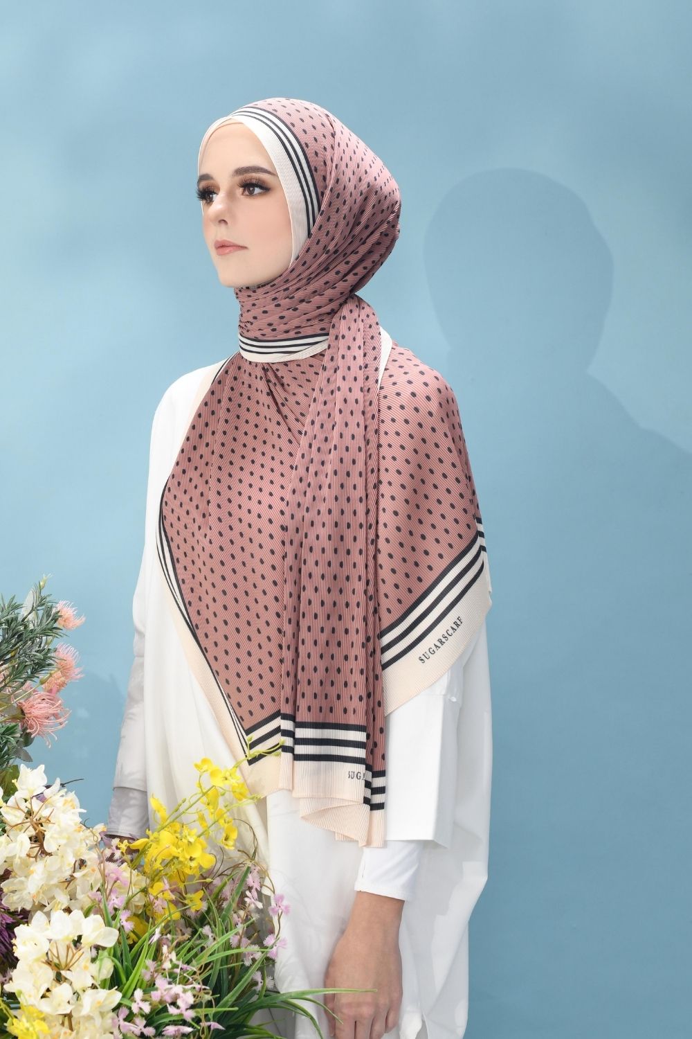 (SAMPLE) Classy Pleated Scarf in Blair Waldorf