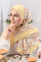 YES DEFECT - ( Long Scarf ) Rindu SatinSilk Shawl Mixed Satin Silk  ( Mekar )
