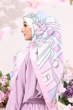 YES ( Square ) Soulful Bloom Mixed Silk Satin Scarf ( Roxelana )