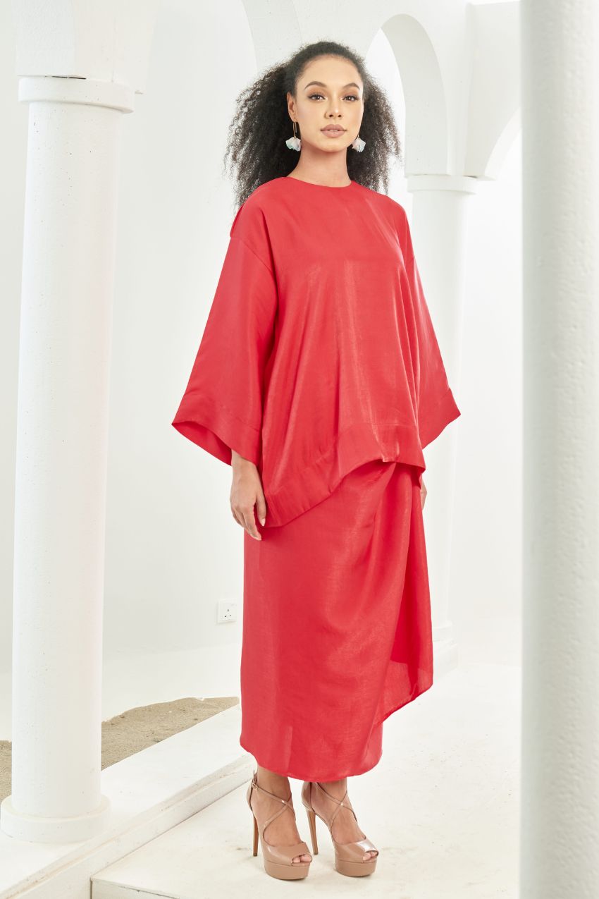 TheSugarEdit Olivia Pareo Set ( Red )