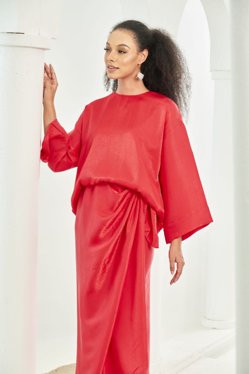 TheSugarEdit Olivia Pareo Set ( Red )