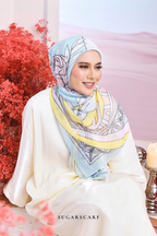 YES DEFECT - ( Japanese Voile Vol2 Square Scarf ) Garden of Hurrem Bloom in ( ELA )