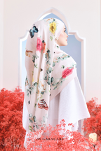 YES ( Full Wide Pleats Shawl ) Garden of Hurrem Bloom in ( JEHAN )