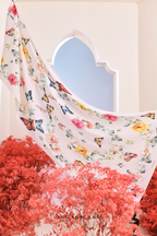 YES ( Full Wide Pleats Shawl ) Garden of Hurrem Bloom in ( JEHAN )
