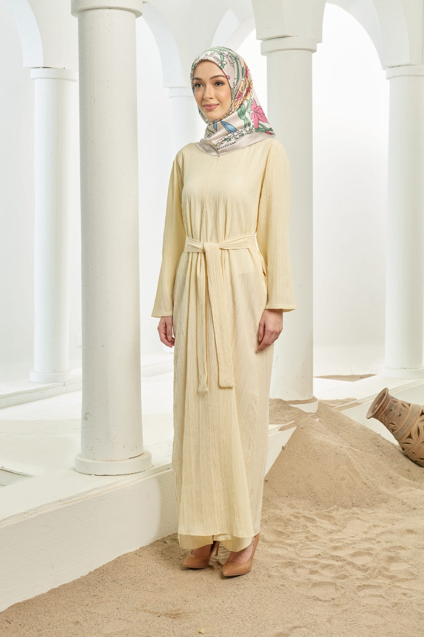 [ Ironless ] TheSugarEdit Bea Dress - Pearl